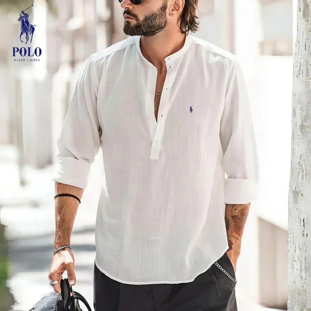 POLO RALPH LAUREN MEN'S LINEN SHIRT 2025