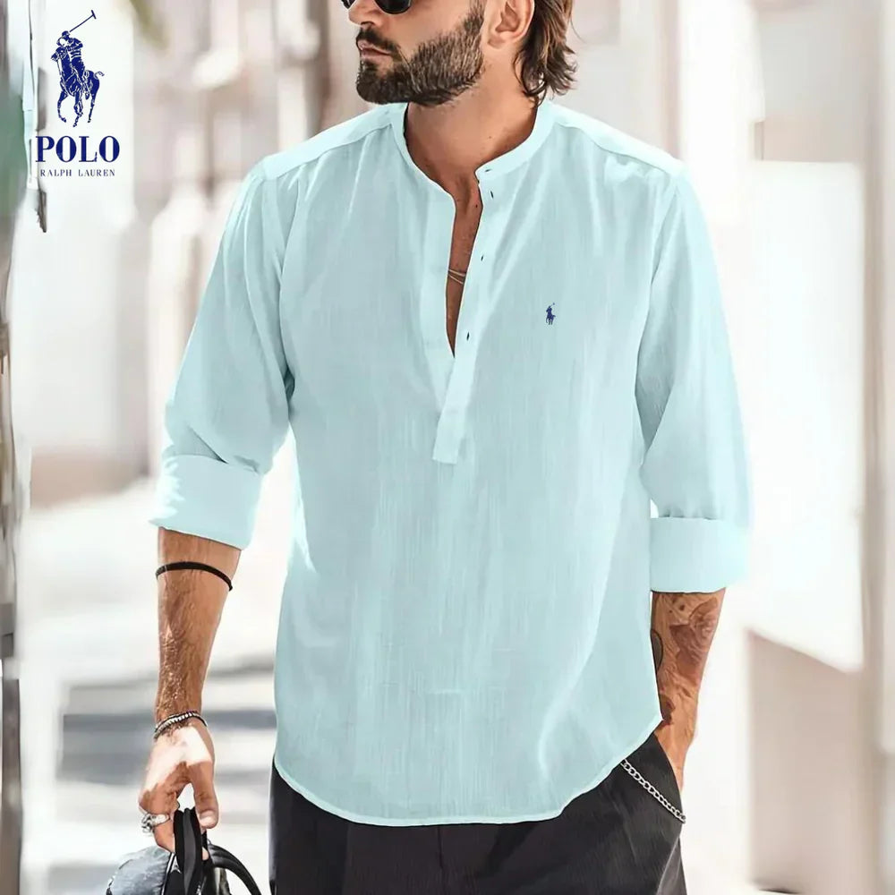 POLO RALPH LAUREN MEN'S LINEN SHIRT 2025