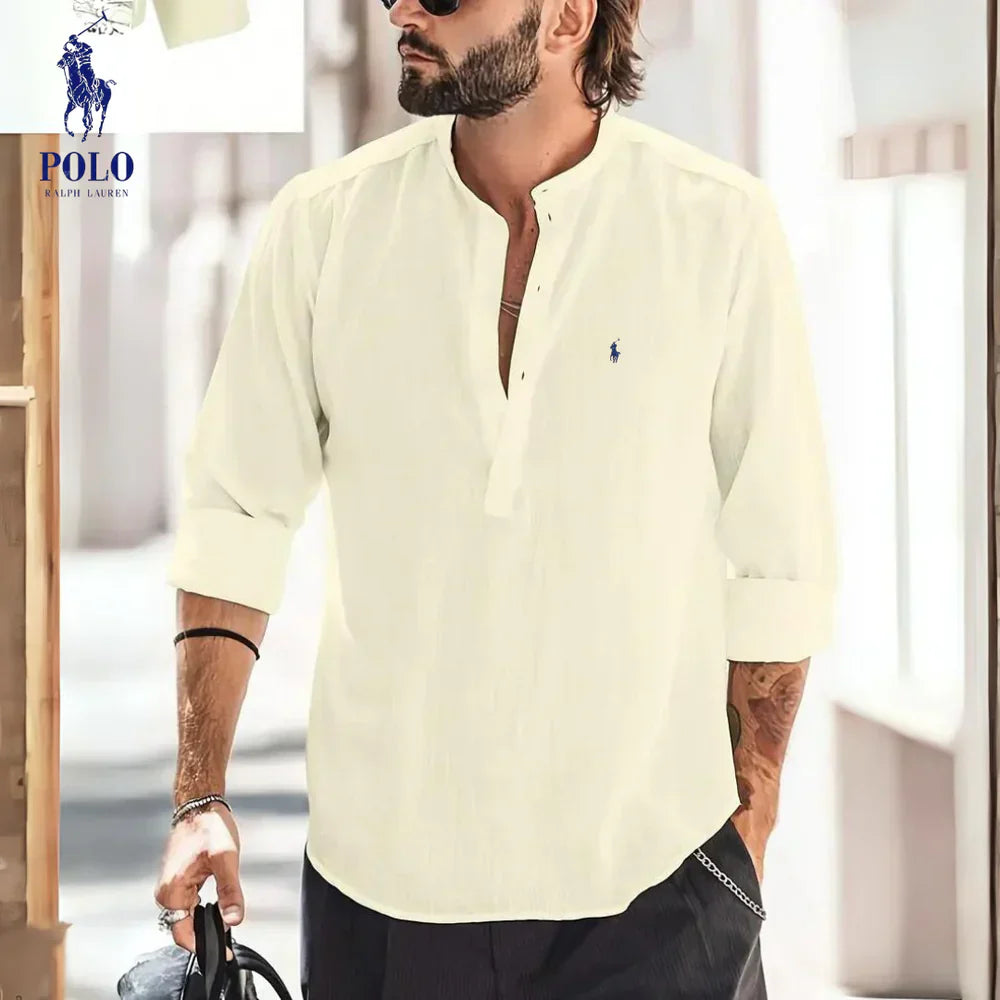 POLO RALPH LAUREN MEN'S LINEN SHIRT 2025