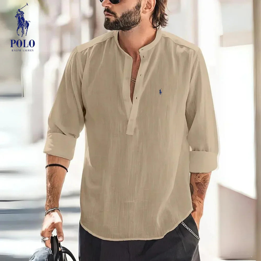 POLO RALPH LAUREN MEN'S LINEN SHIRT 2025