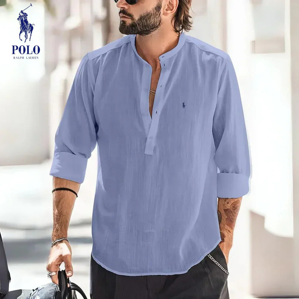POLO RALPH LAUREN MEN'S LINEN SHIRT 2025